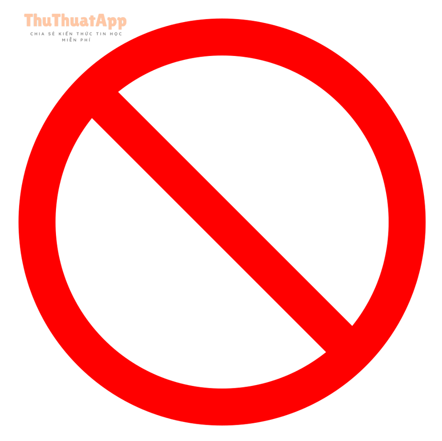 Biểu tượng cấm - cảnh báo app xem ai chặn bạn trên Facebook