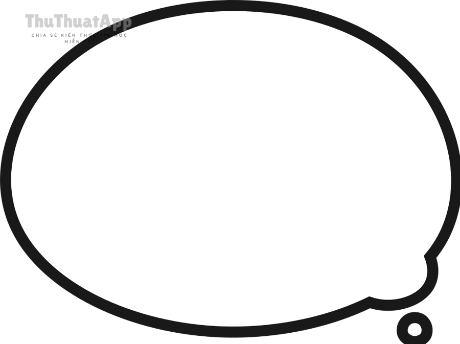 Biểu tượng bình luận (speech bubble) minh họa