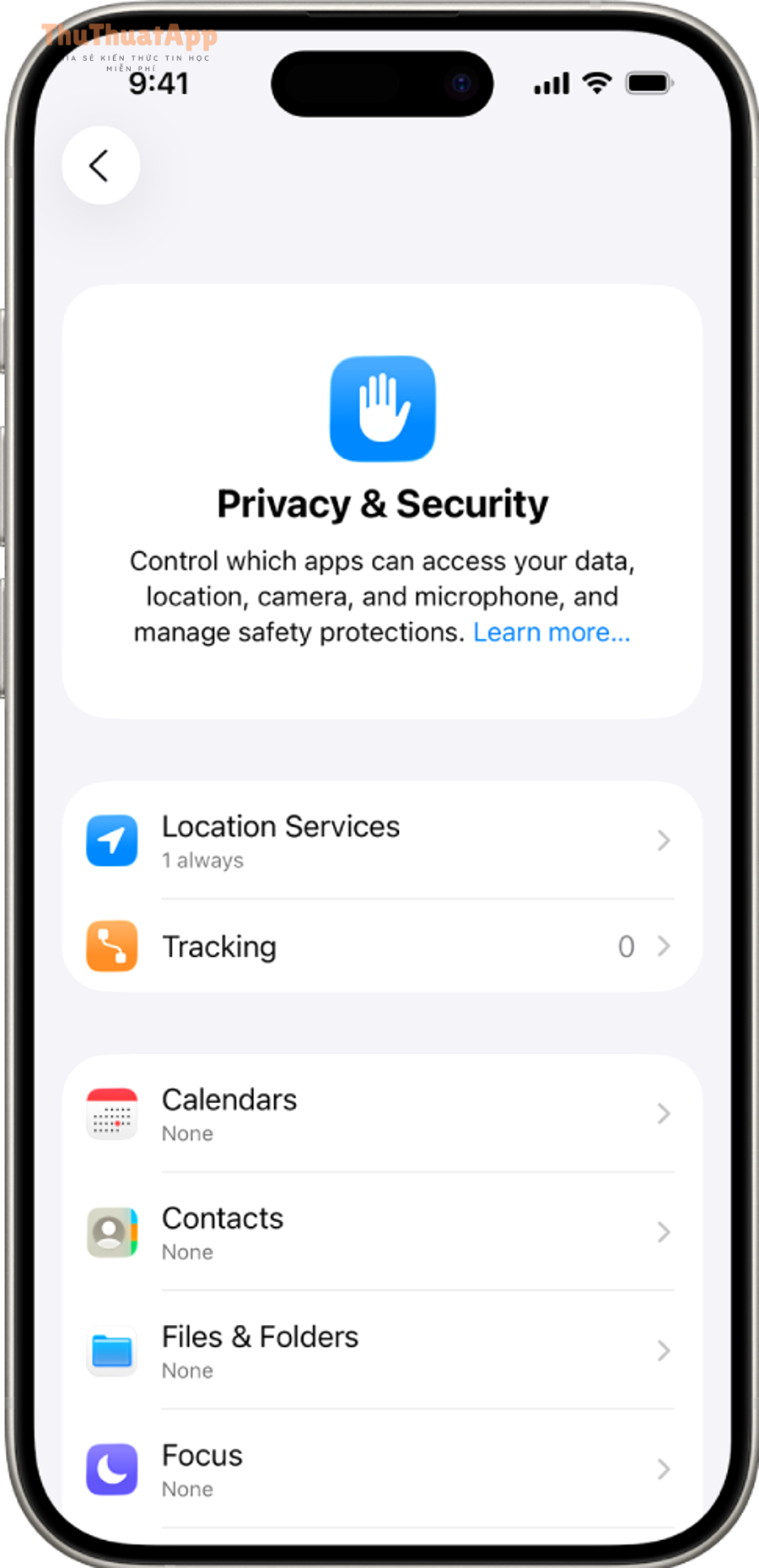 Cách bật App Privacy Report iPhone cho người mới: bật/tắt đúng 10 16e019101e41a4c75c28d540fe7d59b9