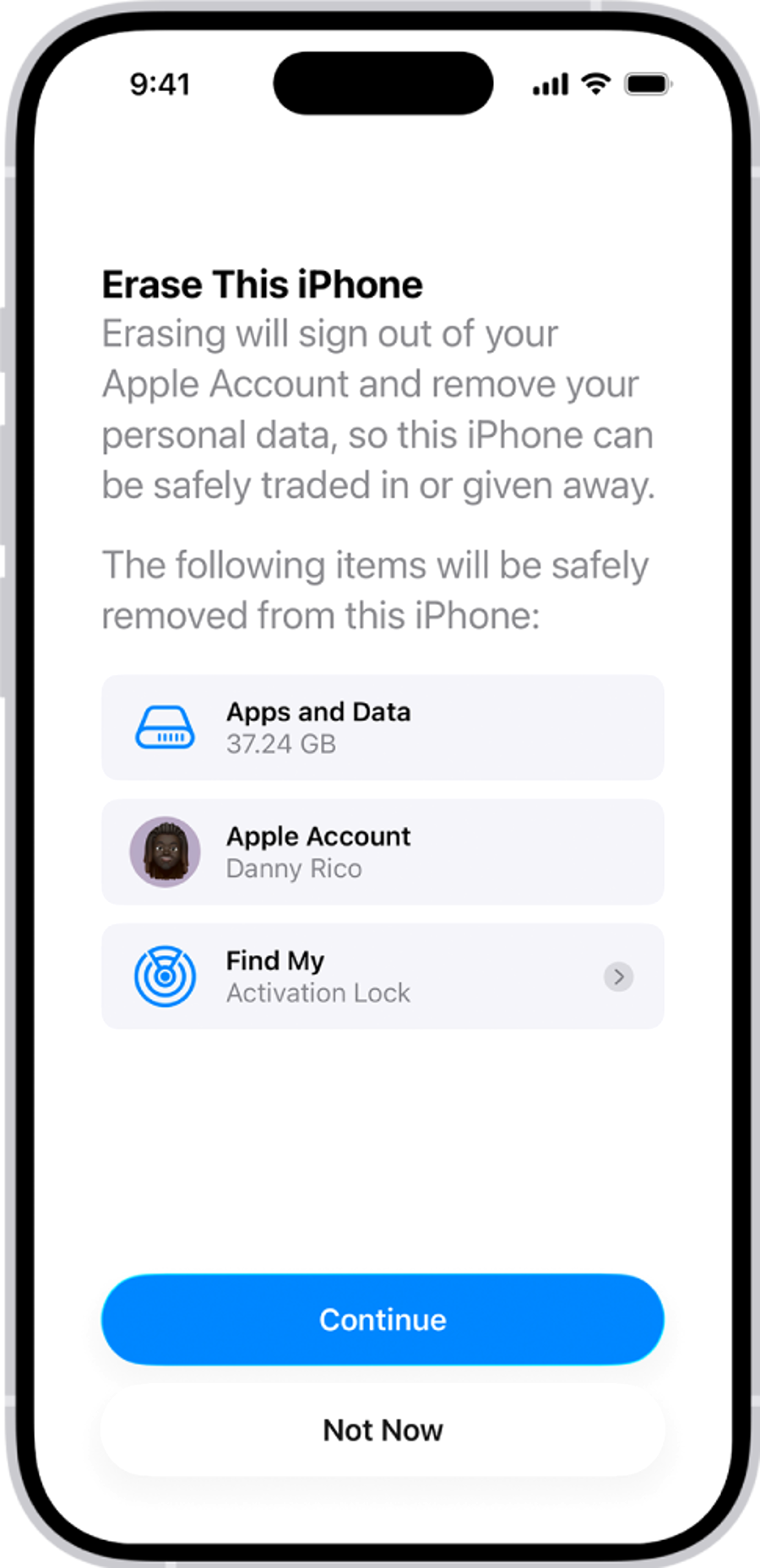Cách khôi phục iPhone từ iCloud: phục hồi dữ liệu an toàn 7 Màn hình Erase This iPhone trong quá trình xóa dữ liệu