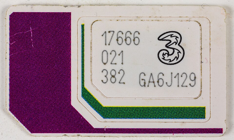 Thẻ SIM minh hoạ