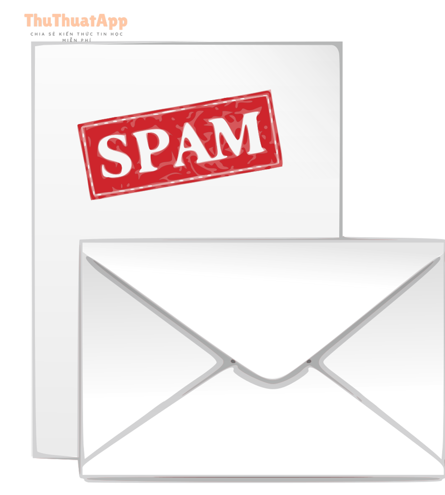 Minh họa tin nhắn spam, thư rác