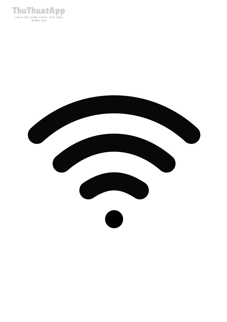 Biểu tượng Wi-Fi minh họa việc chỉ sao lưu qua Wi-Fi
