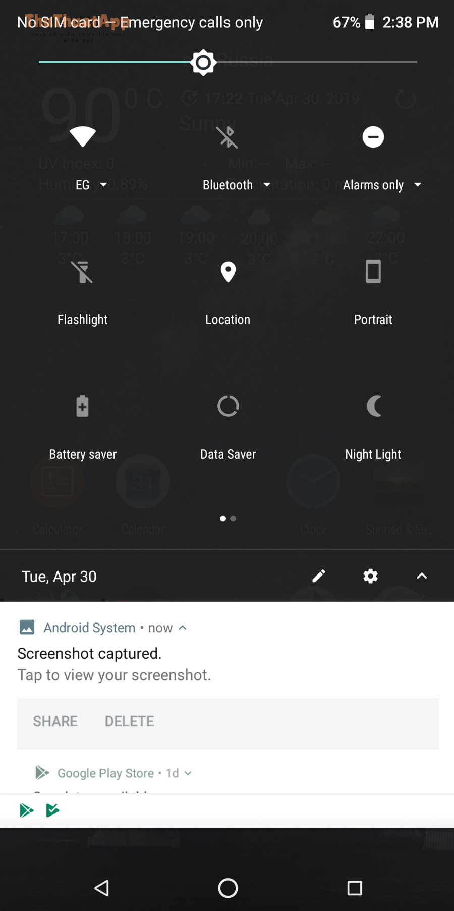 Cách bật/tắt Bluetooth nhanh và tiết kiệm pin Android: mẹo thao tác 1 chạm, tự động hóa và xử lý lỗi 2 Ảnh minh họa Quick Settings Android có nút Bluetooth