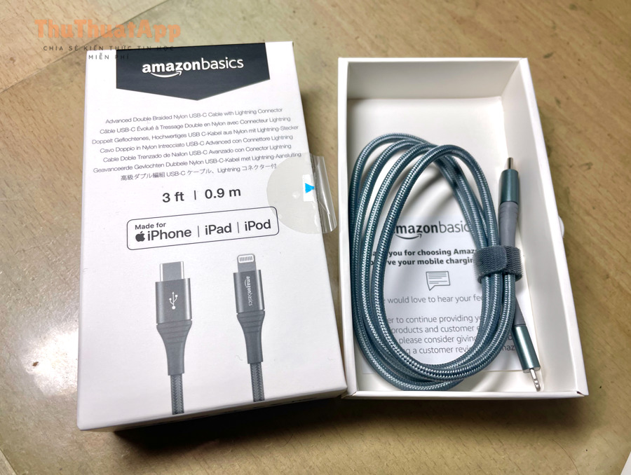 Cách chuyển dữ liệu Android sang iPhone và ngược lại: Hướng dẫn đầy đủ, dễ làm cho mọi dữ liệu quan trọng 4 Cáp Lightning sang USB-C (minh họa chuyển dữ liệu bằng dây)