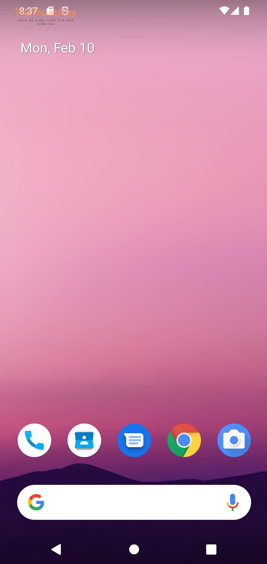 Ảnh chụp màn hình Android homescreen
