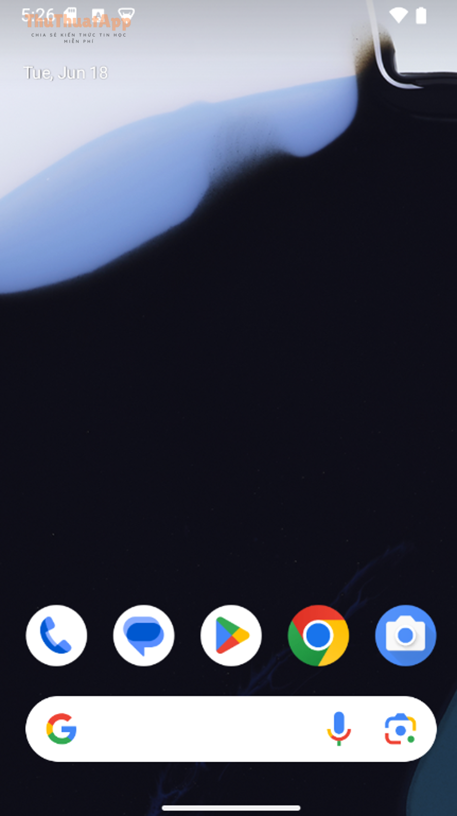Màn hình chính Android - minh họa mỗi người dùng có không gian và màn hình riêng
