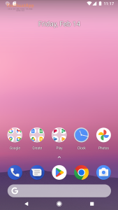 Android 8.1 Pixel Homescreen Screenshot 1