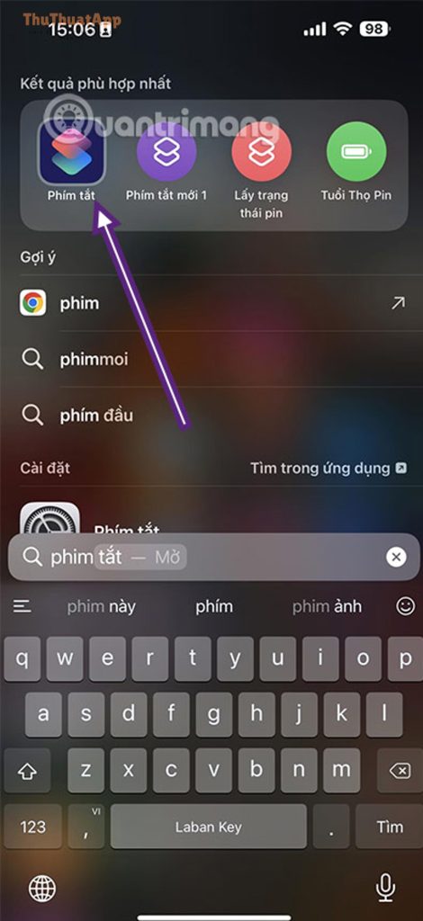Hướng dẫn bật/tắt NFC iPhone cho người mới: bật và tắt 1 Bat NFC iPhone 15 Pro Max 1