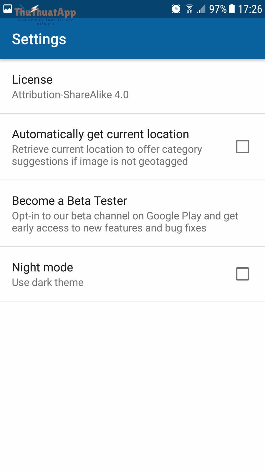 Ảnh minh họa màn hình cài đặt Android - ví dụ về giao diện Settings