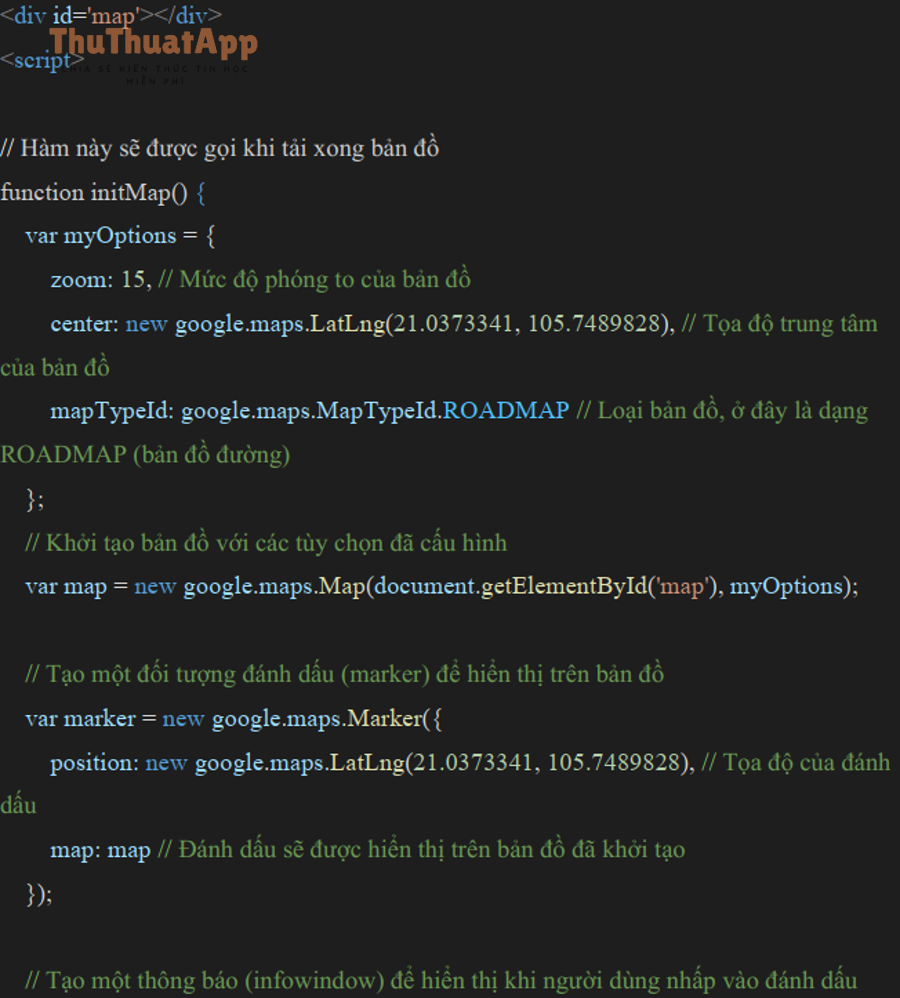 Hướng dẫn nhúng Google Maps vào website cho doanh nghiệp: iframe hay API 7 FPT Polytechnic nhung website