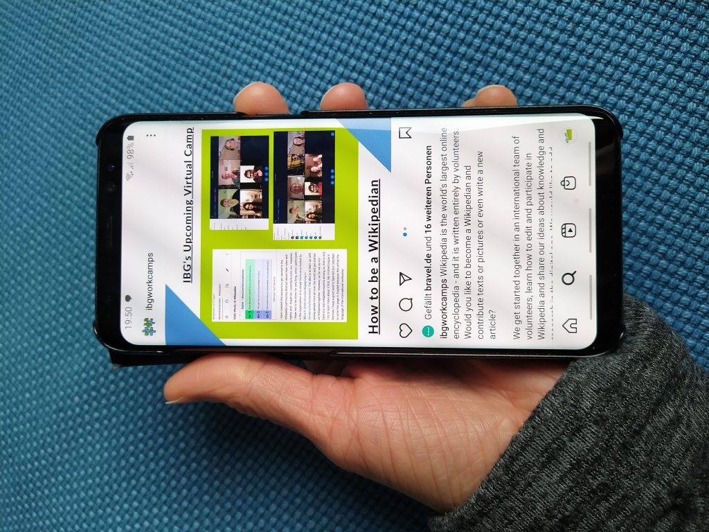 Hand holding Smartphone 1