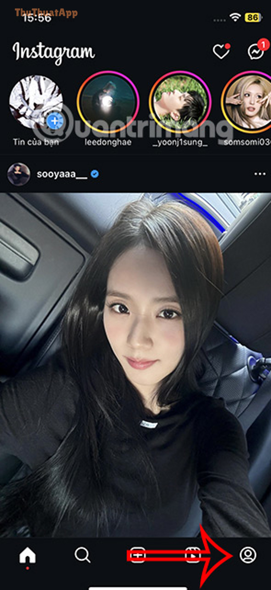 Instagram tat dong bo danh ba 1