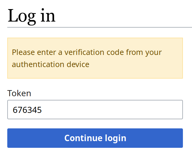 Minh họa nhập mã xác thực khi đăng nhập