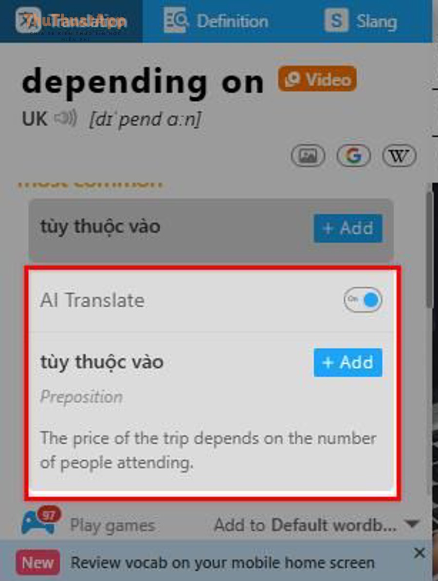 Look up new words while reading online eJOY English Help Center Google . 20
