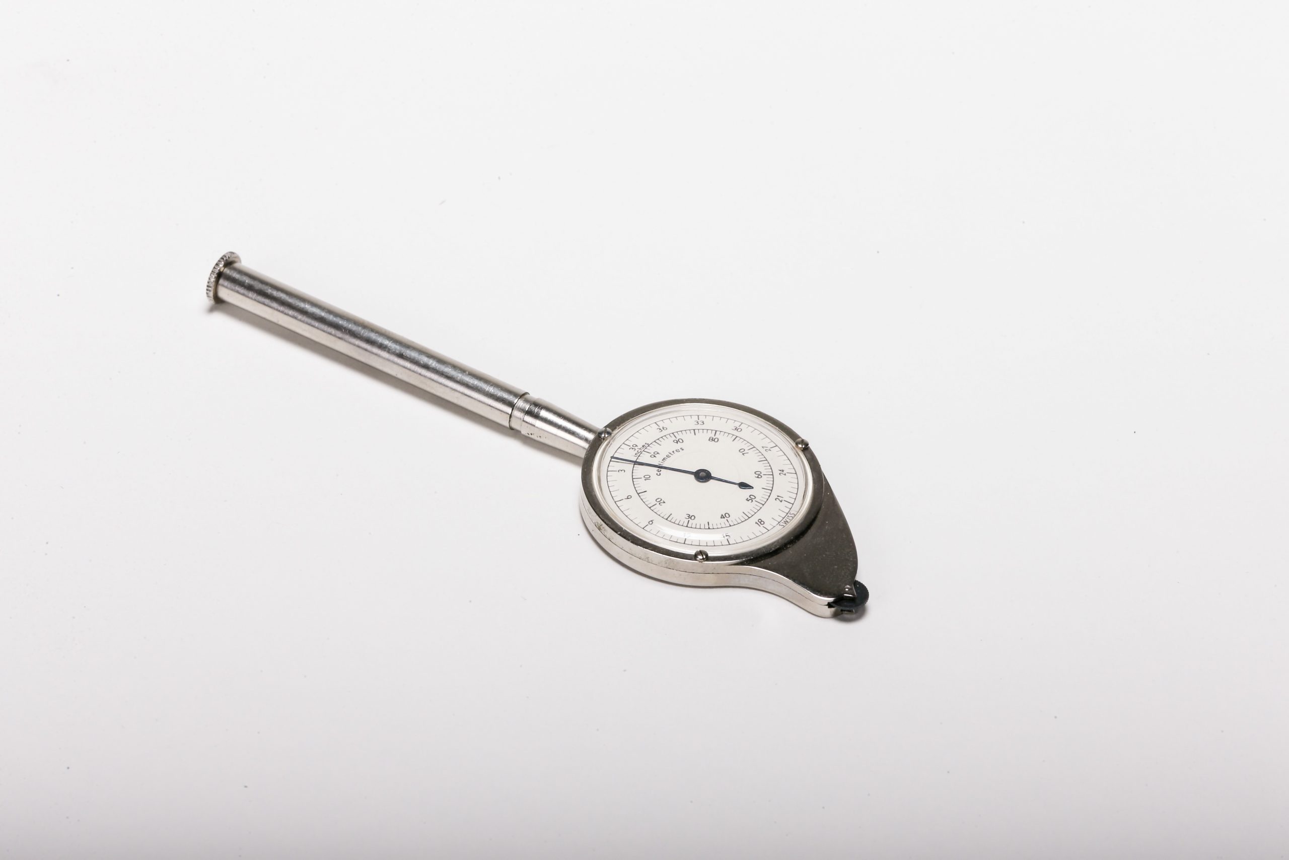 Dụng cụ đo khoảng cách trên bản đồ (map measurer) minh họa ý tưởng đo đường