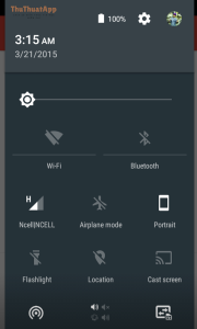 Notification panel of android 5.0 1