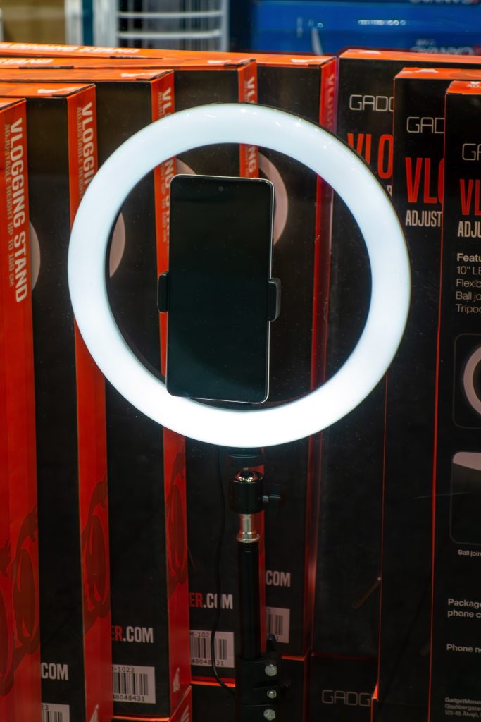 Ring light in Torp shopping mall Uddevalla