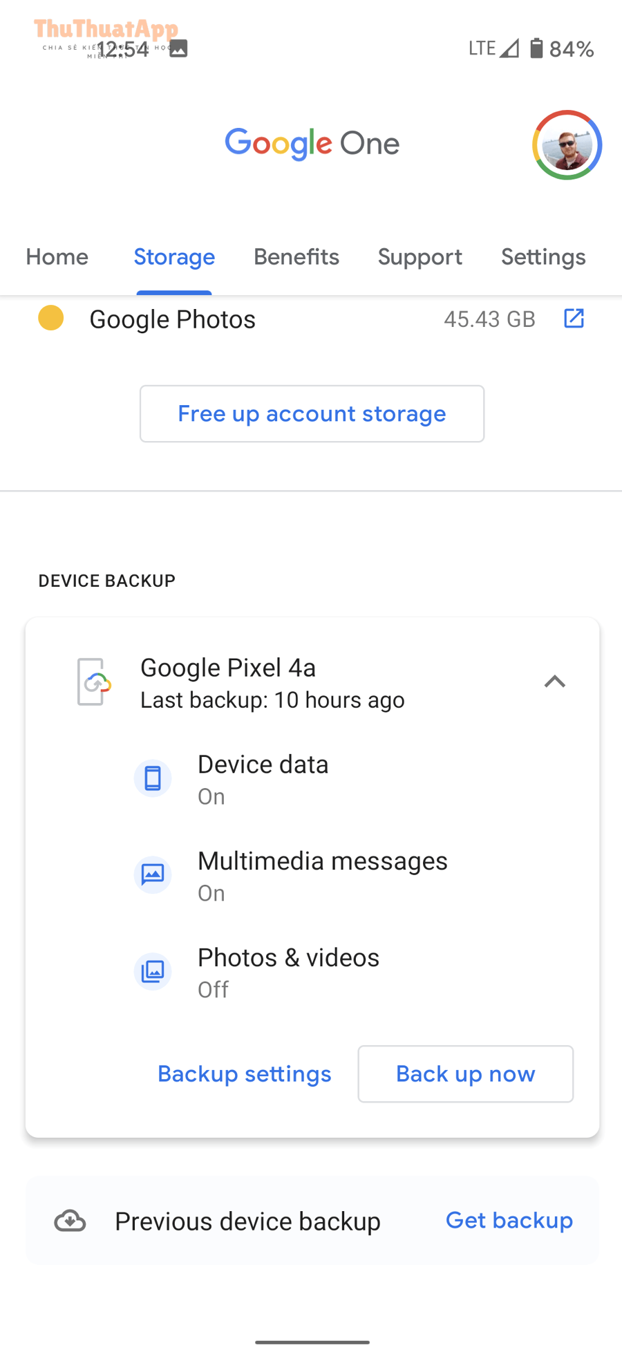 Cách khôi phục cài đặt hệ thống mà không mất dữ liệu Android: Hướng dẫn chi tiết, an toàn và dễ làm 3 Màn hình sao lưu Google One trên Android