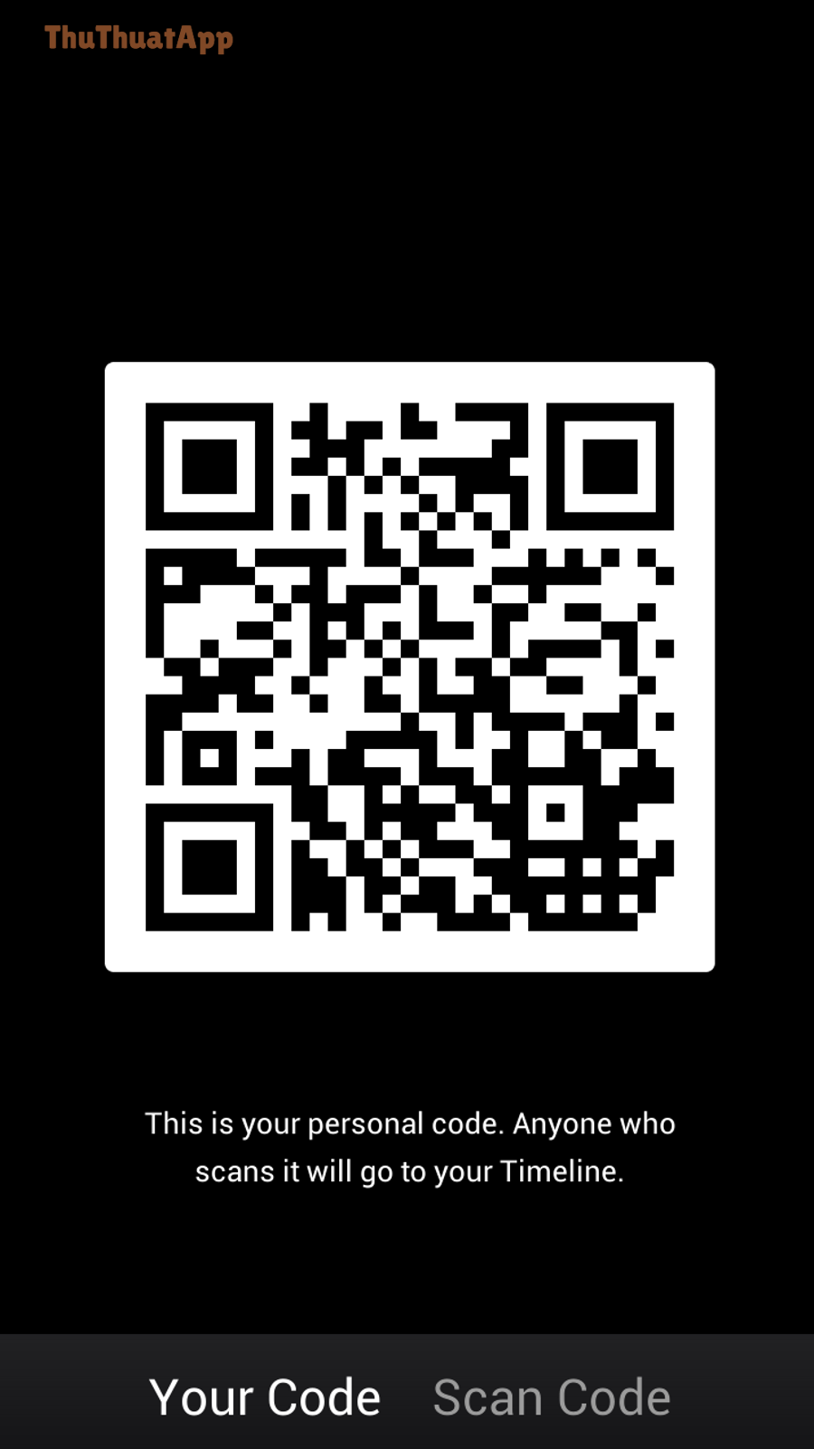 Mã QR hiển thị trong ảnh, có thể quét bằng Google Lens