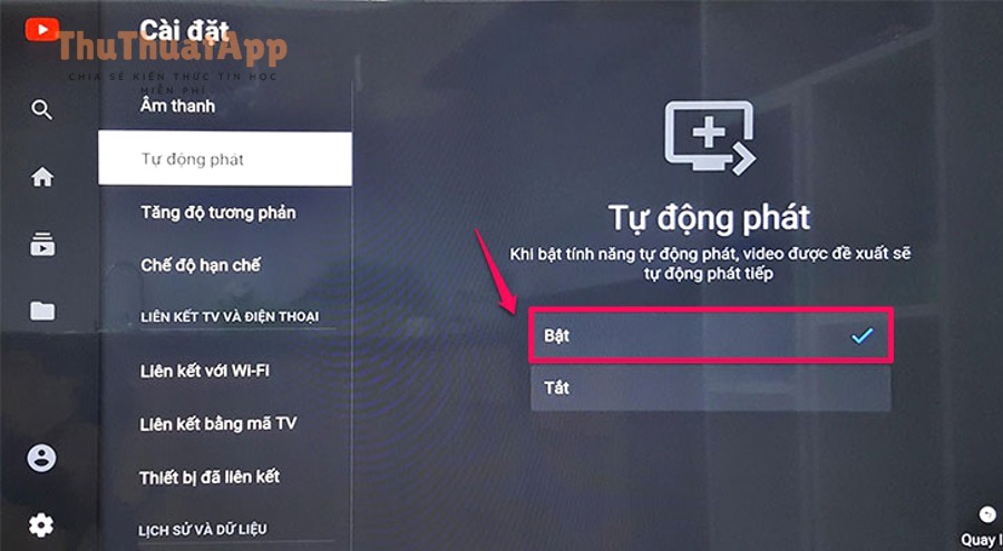 Cách bật/tắt tự động phát YouTube TV app cho Smart TV 2 Logo YouTube