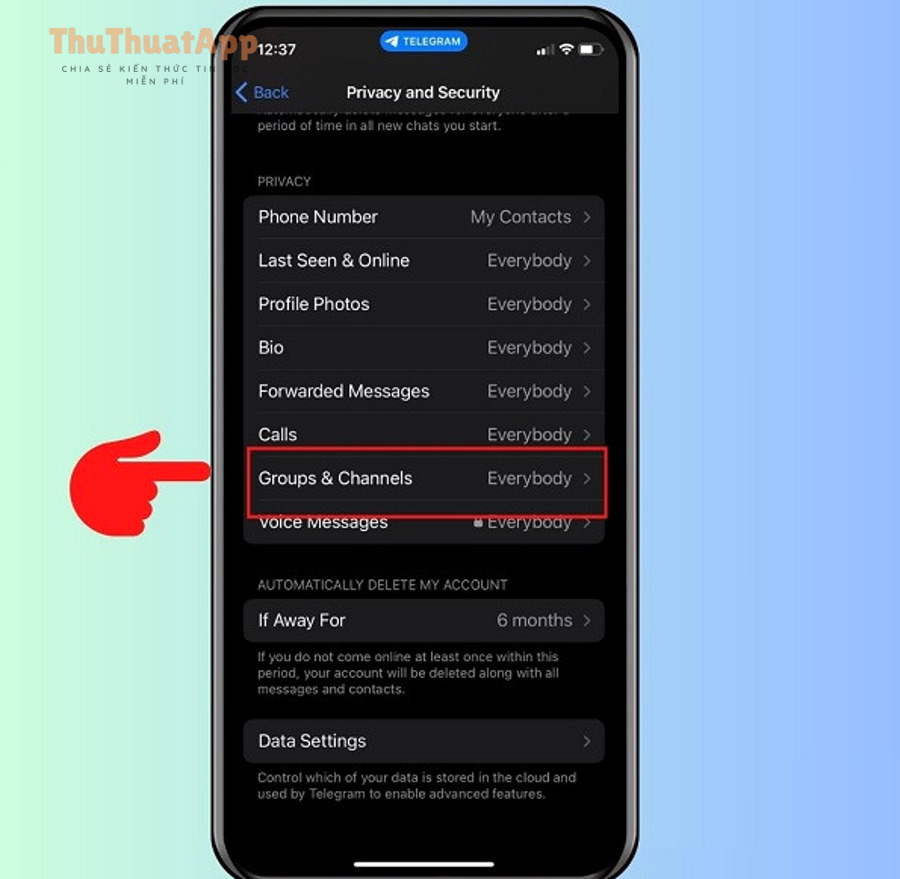 Bật giới hạn nội dung YouTube cho trẻ: Restricted Mode chặn video nhạy cảm 4 cach bo chan noi dung nhay cam tren telegram iphone buoc 3