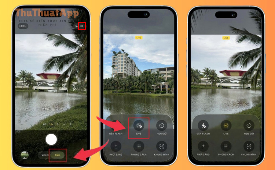 Chụp ảnh iPhone đẹp hơn: Photographic Styles cho người mới, Phong cách Nhiếp ảnh 3 Chọn Photographic Styles và điều chỉnh thông số (minh họa)
