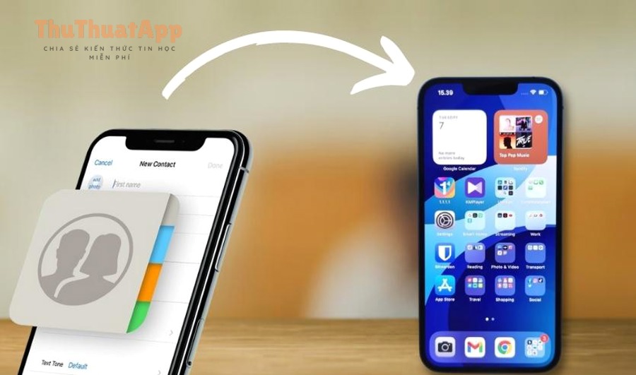 Hướng dẫn chuyển danh bạ iPhone sang iPhone cho người mới, đồng bộ 2 Biểu tượng Danh bạ trên iOS