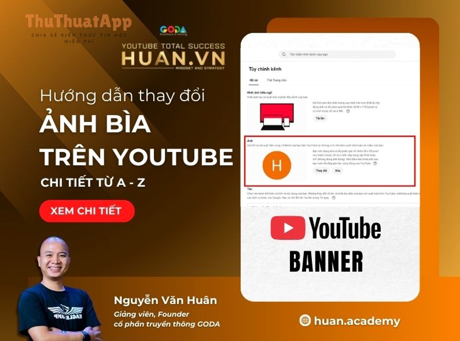 Hướng dẫn đổi ảnh bìa (banner) kênh YouTube cho người mới 9 cach thay doi anh bia video tren youtube