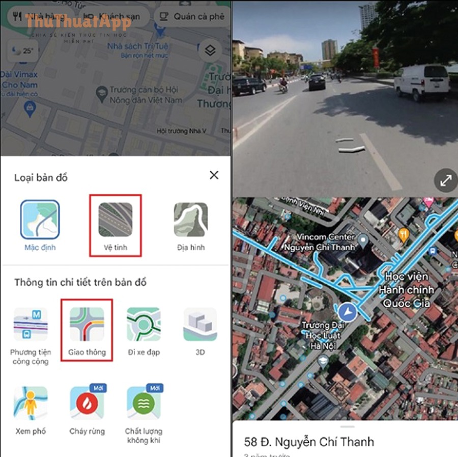 cach xem ban do ve tinh tren Google Maps 4
