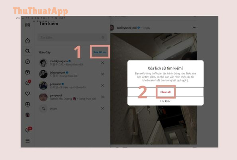 Cách xóa gợi ý tìm kiếm Instagram cho tài khoản, sạch lịch sử 8 Minh họa tối ưu trải nghiệm và quyền riêng tư trên Instagram