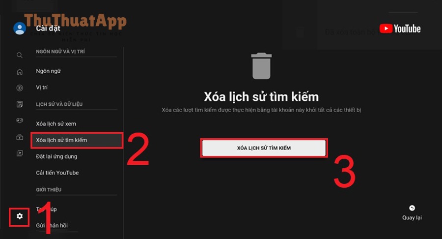 Biểu tượng YouTube minh họa quản lý lịch sử trên web