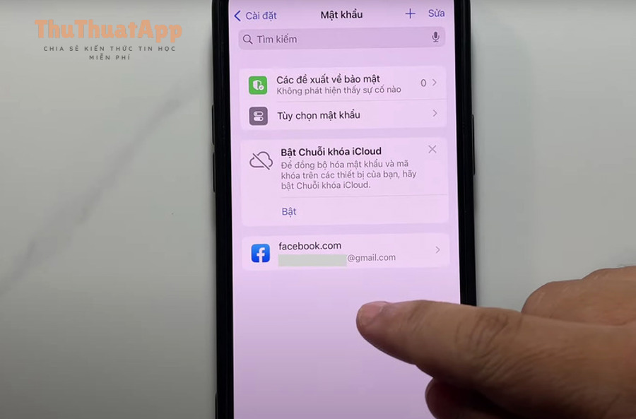 cach xoa luu mat khau facebook tren dien thoai 4