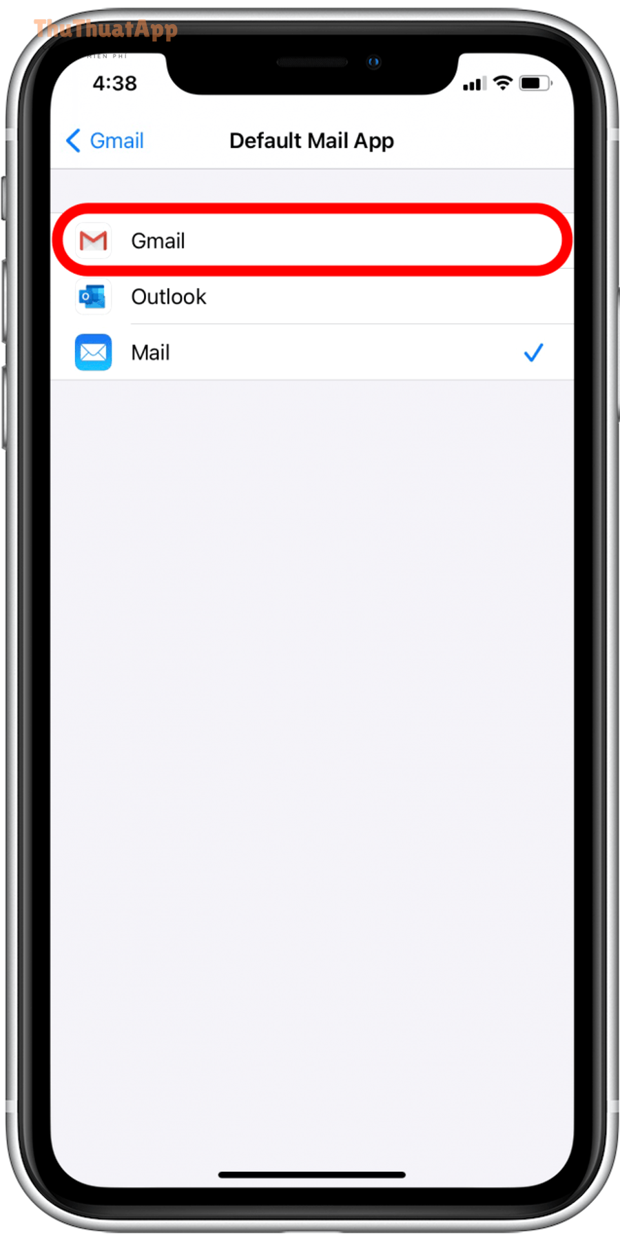 change default mail app 4