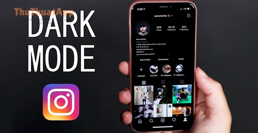 Bật chế độ tối Instagram: hướng dẫn nhanh, khác chế độ sáng 4 Điện thoại Android đang hiển thị màn hình