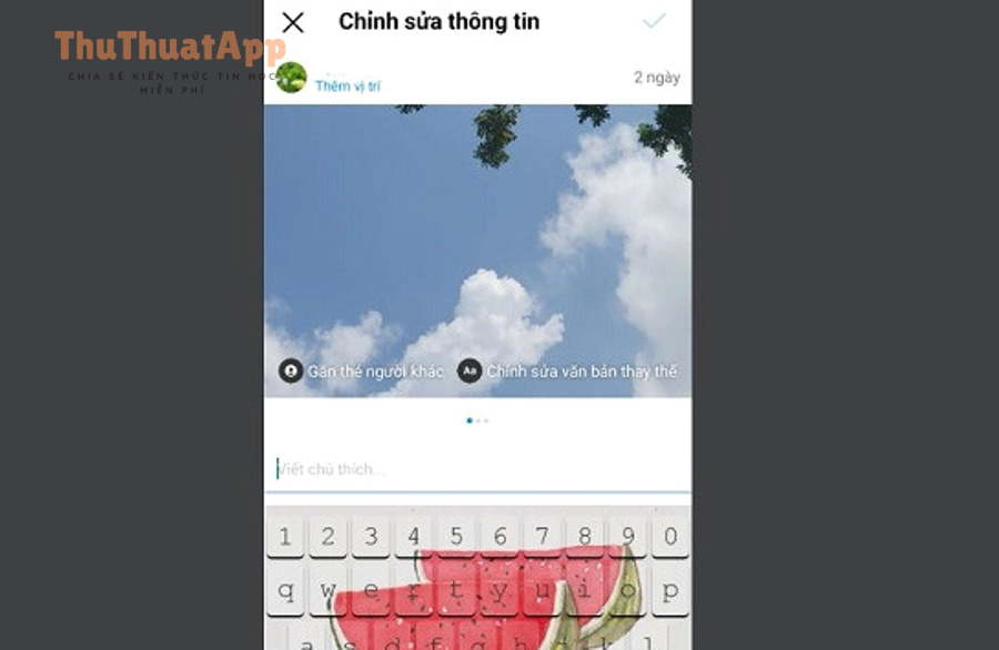 Cách thêm nhạc vào bài viết Instagram cho người mới: có/không nhạc 3 chinh sua bai viet da dang tren instagram