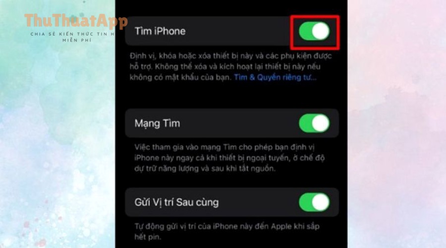 giai dap iphone tat nguon co dinh vi duoc khong cach tim hieu qua 8 1