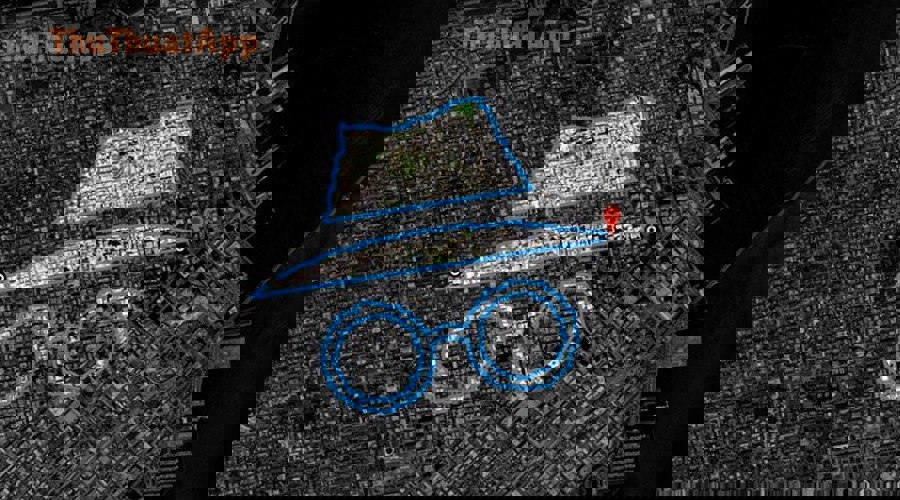 Biểu tượng ghim vị trí minh họa tình huống sử dụng Google Maps