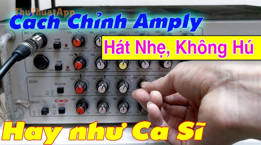 Núm âm lượng đại diện cho việc ưu tiên tăng ở nguồn sạch trước khi dùng booster