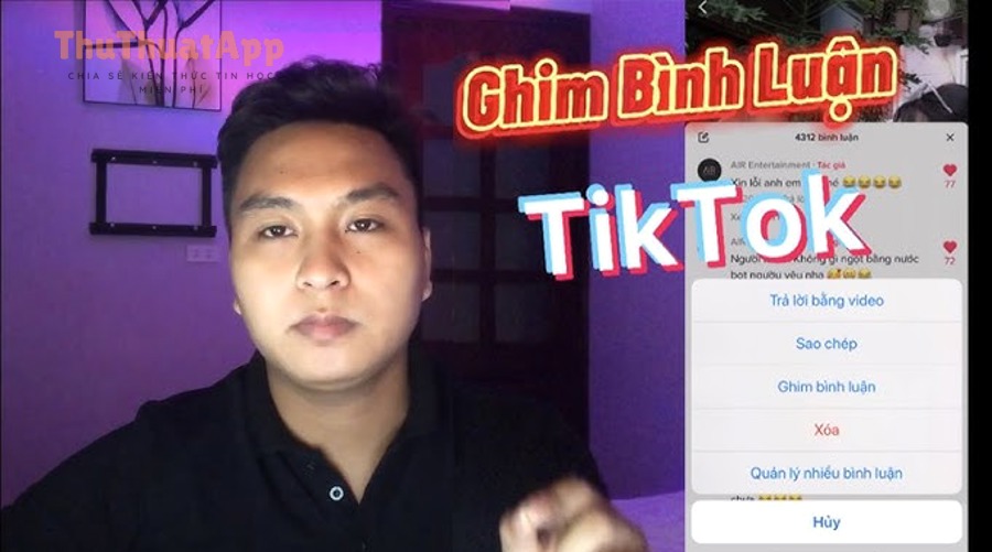 Cách ghim hoặc bỏ ghim bình luận YouTube cho chủ kênh 8 hq720 343
