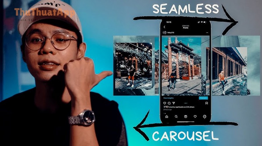 Hướng dẫn cách đăng ảnh carousel Instagram đẹp cho người mới, album 2 Logo Instagram minh họa cho bài viết carousel