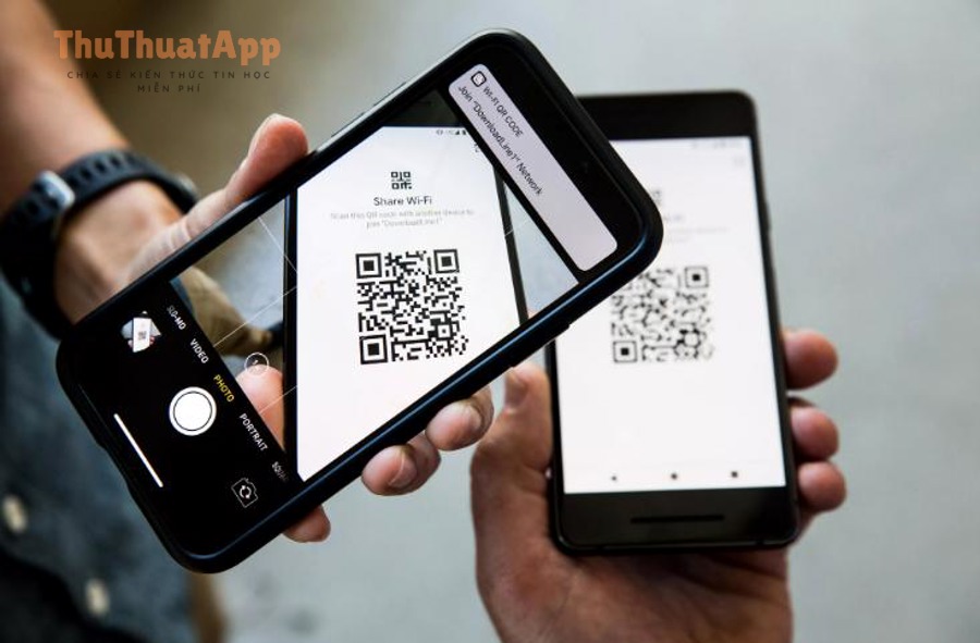 Mã QR Wi-Fi minh họa (QR code Wi-Fi) giúp chia sẻ thông tin mạng nhanh chóng