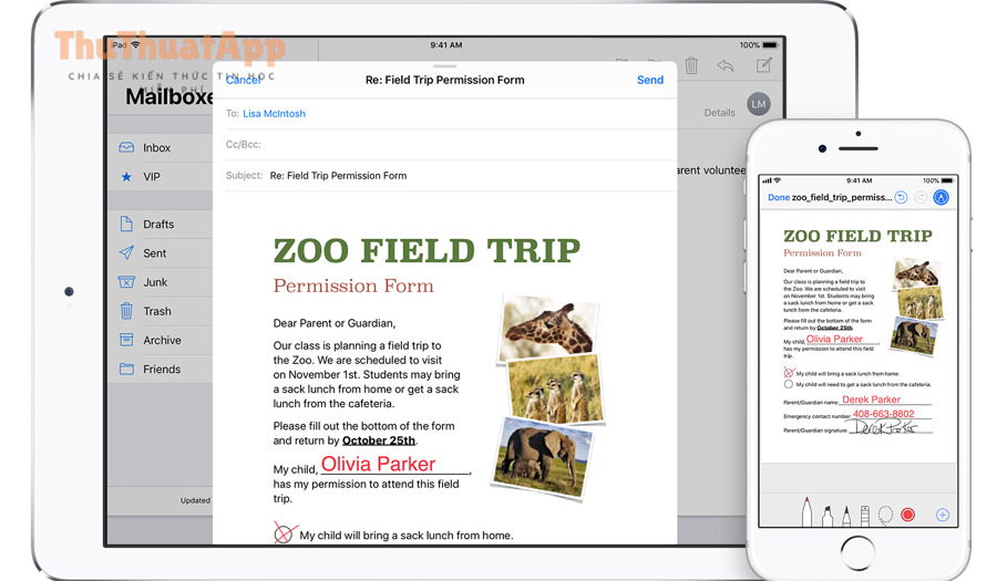 Cách chỉnh sửa PDF trên iPhone cho người mới, không cần máy tính 4 Ký và điền PDF bằng Markup trên iPhone