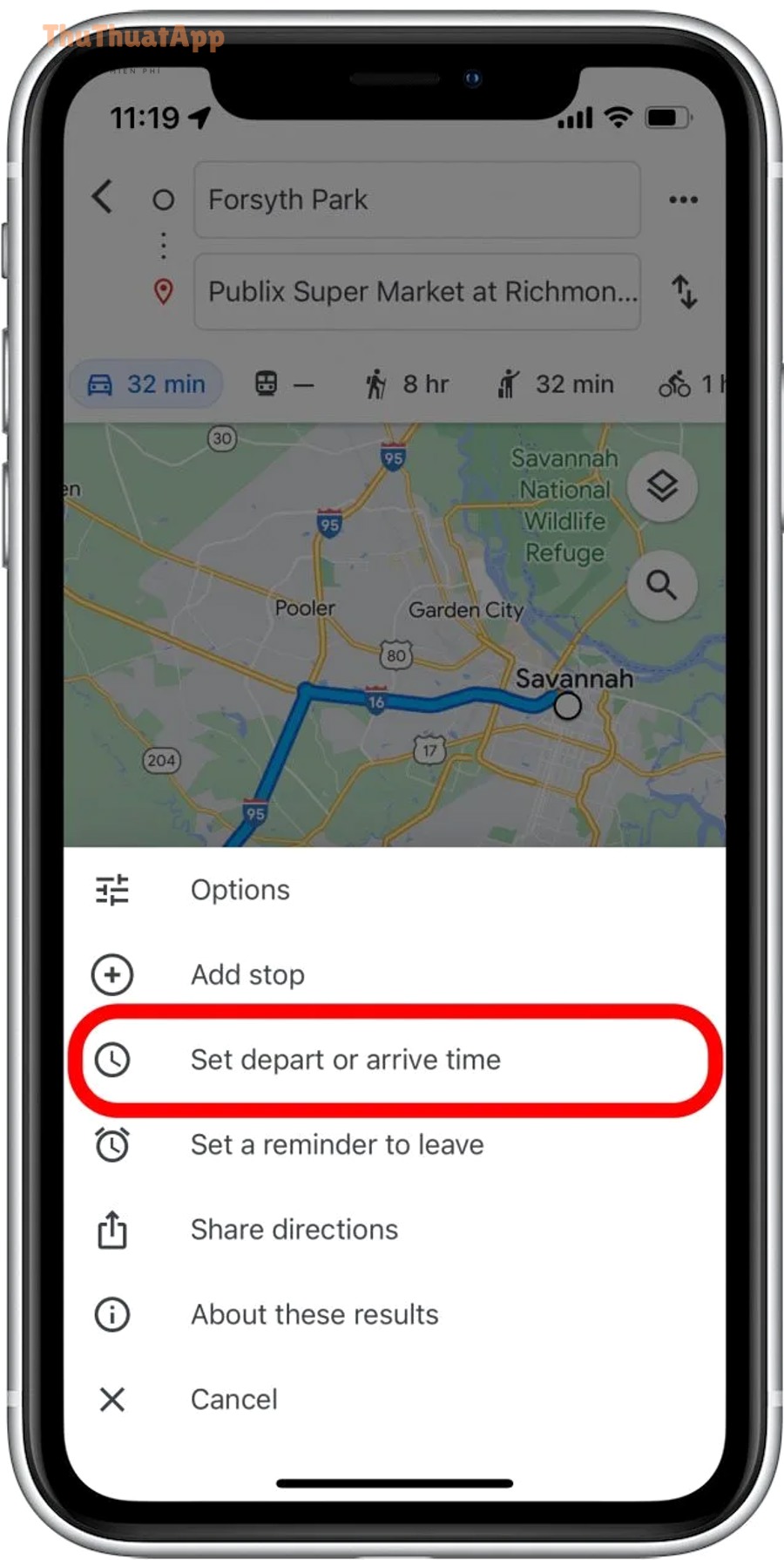 Cách chia sẻ ETA (thời gian đến) trên Google Maps cho tài xế 7 img 2057