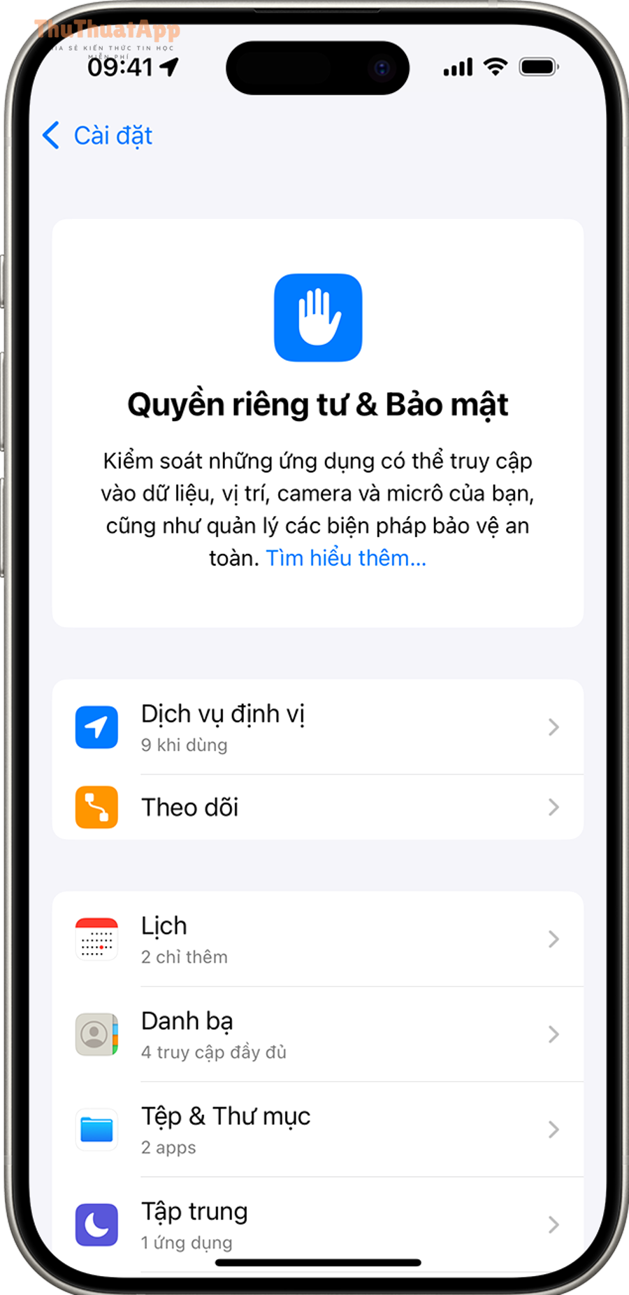 ios 18 iphone 15 pro settings privacy security 1