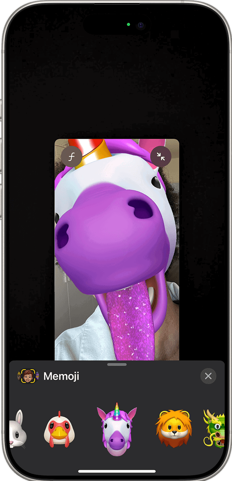 ios 18 iphone 16 pro facetime memoji effects