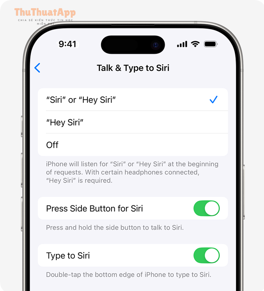 ios 18 iphone 16 pro settings apple ai siri talk type siri