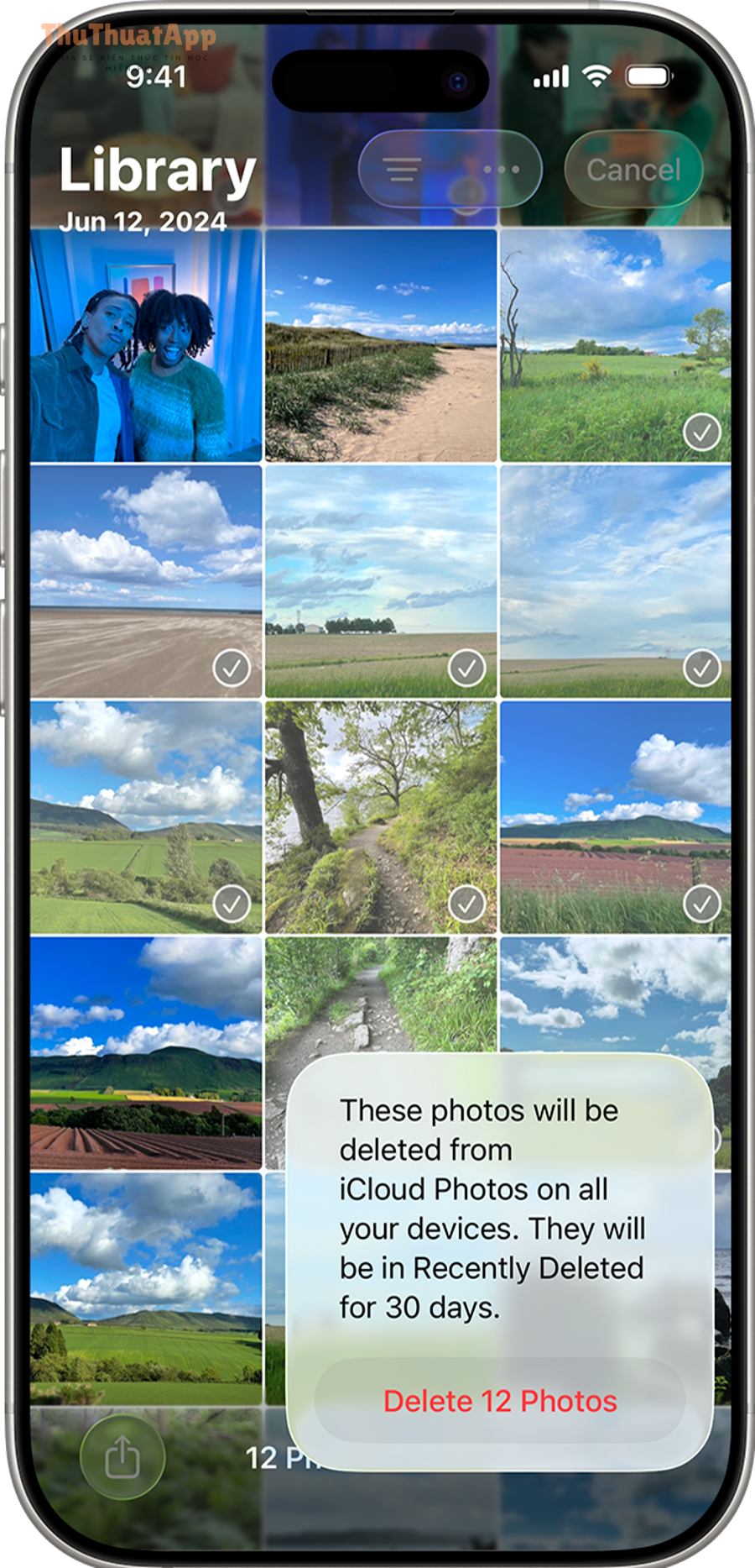 ios 26 iphone 16 pro photos delete multiple photos