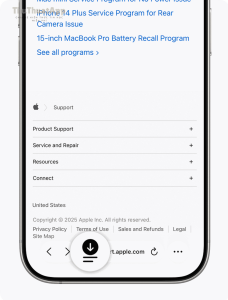 ios 26 iphone 16 pro safari page menu magnifier