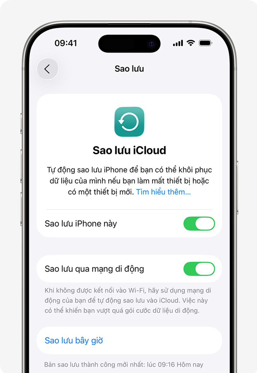 Cách sao lưu iPhone lên iCloud: tránh mất dữ liệu cho người mới 3 ios 26 iphone 16 pro settings account icloud backup back up now